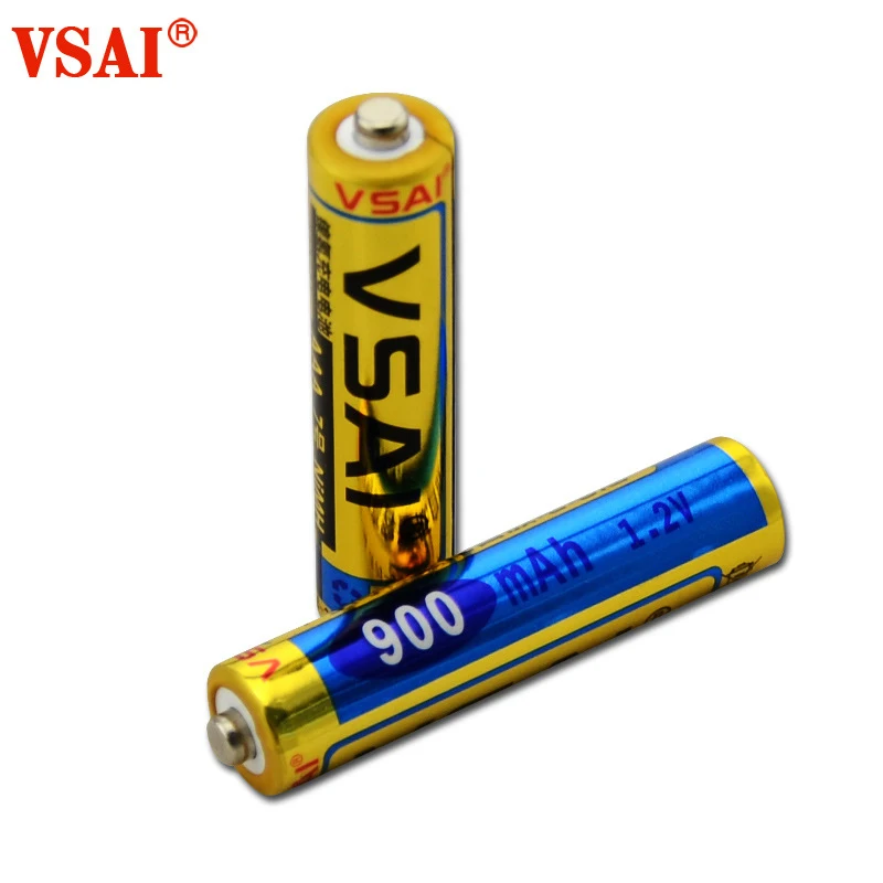 2pcs/lot VSAI AA 1.2V 900mAh Ni-MH Rechargeable Battery For Microphone Remote Control | Электроника