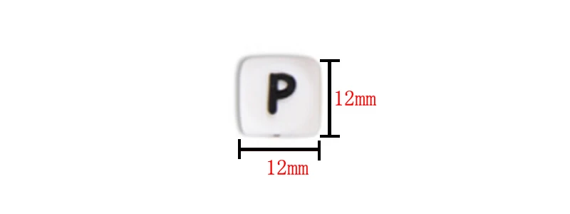 1 шт. квадратные силиконовые бусины для прорезывания зубов полые алфавит звезда