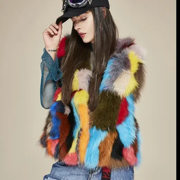 Brand American New 2017 High Fashion Street Women's Luxurious Real Fox Fur Vest Multicolors Patchwork Fur Mini Tank Top
Brand American New 2017 High Fashion Street Women's Luxurious Real Fox Fur Vest Multicolors Patchwork Fur Mini Tank Top