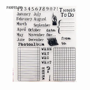 PANFELOU calendar Transparent Clear Silicone Stamp/Seal for DIY scrapbooking/photo album Halloween clear stamp sheets
PANFELOU calendar Transparent Clear Silicone Stamp/Seal for DIY scrapbooking/photo album Halloween clear stamp sheets