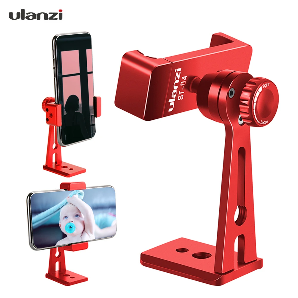 Ulanzi ST-04 Phone Clip Holder Clamp Bracket Aluminum Alloy Rotatable for iPhone X 8 7 7 Plus Samsung Xiaomi Huawei Smartphones
Ulanzi ST-04 Phone Clip Holder Clamp Bracket Aluminum Alloy Rotatable for iPhone X 8 7 7 Plus Samsung Xiaomi Huawei Smartphones
