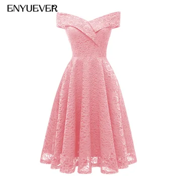 Enyuever Pink Lace Dress Women Clothing Summer Autumn Midi Robe Casual Vestido Vintage Off Shoulder Elegant Evening Party Dress
Enyuever Pink Lace Dress Women Clothing Summer Autumn Midi Robe Casual Vestido Vintage Off Shoulder Elegant Evening Party Dress