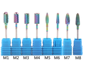 Rainbow Nano Coating Tungsten Carbide Burrs Nail Drill Bits For Electric Manicure Drill Nail Art Accessories Tools
Rainbow Nano Coating Tungsten Carbide Burrs Nail Drill Bits For Electric Manicure Drill Nail Art Accessories Tools