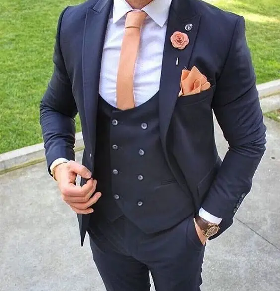 Latest Coat Pant Designs Navy Blue Men Suit Formal Skinny Wedding Blazer Prom Gentle Groom Custom Jacket 3 Piece Terno
Latest Coat Pant Designs Navy Blue Men Suit Formal Skinny Wedding Blazer Prom Gentle Groom Custom Jacket 3 Piece Terno