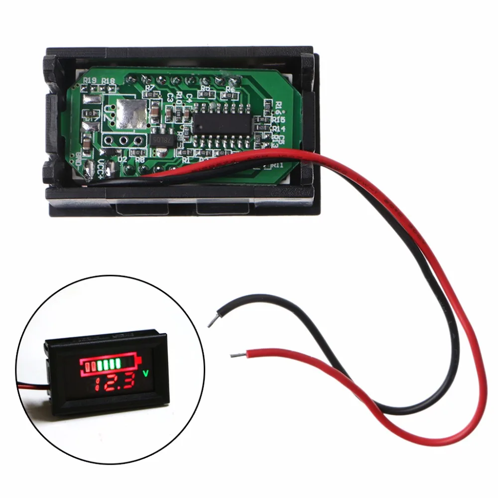 12V Lead-Acid Battery Status Capacity LED Display Indicator Digital Voltmeter Tester
12V Lead-Acid Battery Status Capacity LED Display Indicator Digital Voltmeter Tester