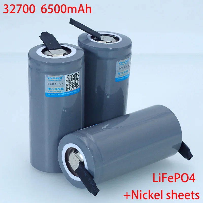 VariCore 3.2V 32700 6500mAh LiFePO4 Battery 35A Continuous Discharge Maximum 55A High power battery+Nickel sheets
VariCore 3.2V 32700 6500mAh LiFePO4 Battery 35A Continuous Discharge Maximum 55A High power battery+Nickel sheets