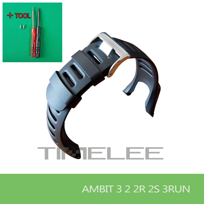 SUUNTO Ambit1/2/3 peak 2S 3s 3run Men Watch's Waterproof Rubber Strap Watchband Steel Buckle + Screwdriver+ screw
SUUNTO Ambit1/2/3 peak 2S 3s 3run Men Watch's Waterproof Rubber Strap Watchband Steel Buckle + Screwdriver+ screw