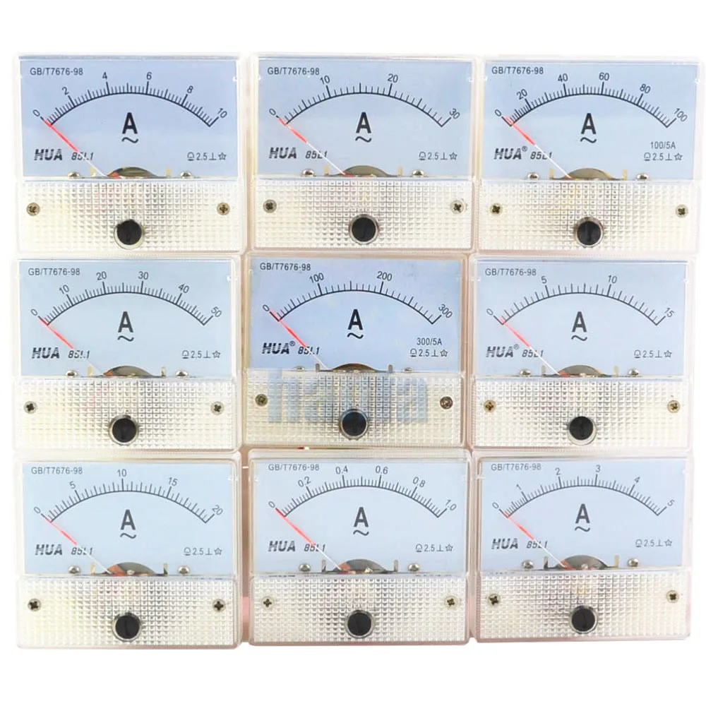 AC Analog Current Meter Panel 1A 2A 3A 5A 10A 20A 30A Gauge Current Mechanical Ammeters 85L1
AC Analog Current Meter Panel 1A 2A 3A 5A 10A 20A 30A Gauge Current Mechanical Ammeters 85L1