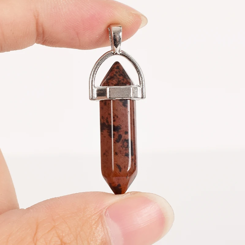 Tumbled Stone Natural Hexagonal Column mahagony jasper Reiki Pendulum Pendant Healing Mineral Quartz Crystal Home Decoration
Tumbled Stone Natural Hexagonal Column mahagony jasper Reiki Pendulum Pendant Healing Mineral Quartz Crystal Home Decoration