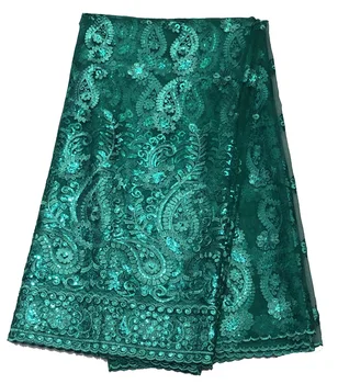 Sequins Embroidered African Lace Fabric For Women Dress 2019 High quality Mesh French Lace Fabric For Wedding
Sequins Embroidered African Lace Fabric For Women Dress 2019 High quality Mesh French Lace Fabric For Wedding