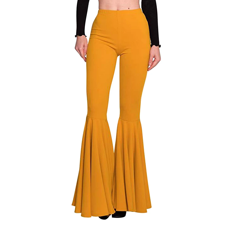 Fashion Women Long Flared Pants Leggings High Waist Pleated Bell-bottom Trousers High Street Club Wear Palazzo Wide Leg Pants
Fashion Women Long Flared Pants Leggings High Waist Pleated Bell-bottom Trousers High Street Club Wear Palazzo Wide Leg Pants