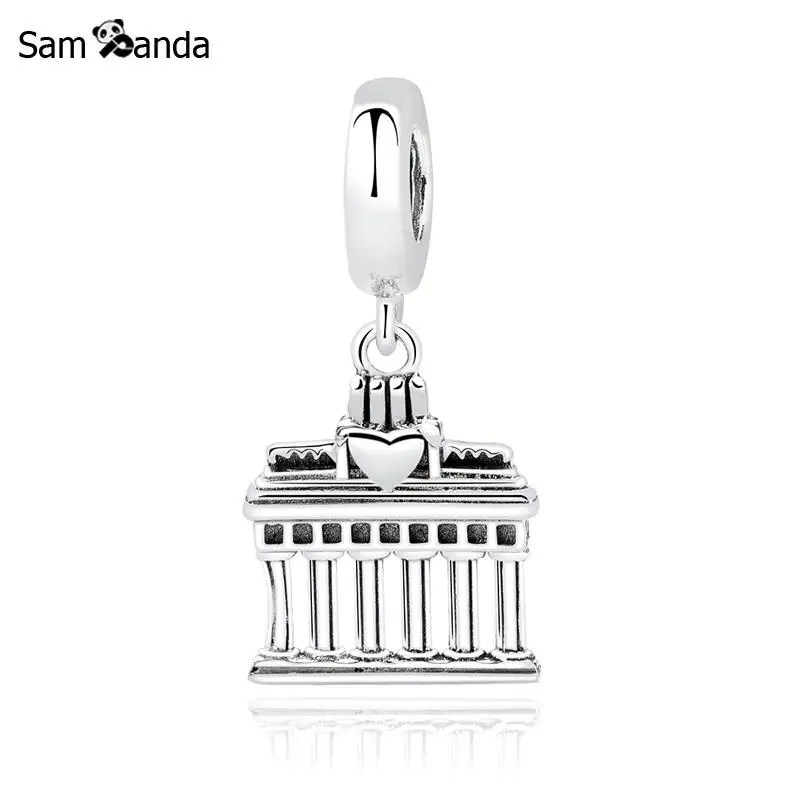 New Real 100% 925 Sterling Silver Bead Charm Greek Parthenon Temple Heart Pendant Charms Fit Pandora Bracelets Women DIY Jewelry
New Real 100% 925 Sterling Silver Bead Charm Greek Parthenon Temple Heart Pendant Charms Fit Pandora Bracelets Women DIY Jewelry