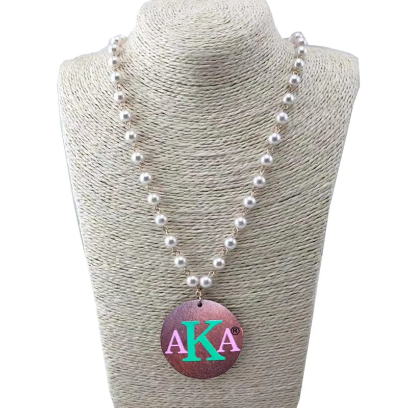 Topvekso custom name necklace Greece Greek Sorority DST AEO Delta Sigma Theta Natural Wooden Disc pearl Pendent Necklace
Topvekso custom name necklace Greece Greek Sorority DST AEO Delta Sigma Theta Natural Wooden Disc pearl Pendent Necklace
