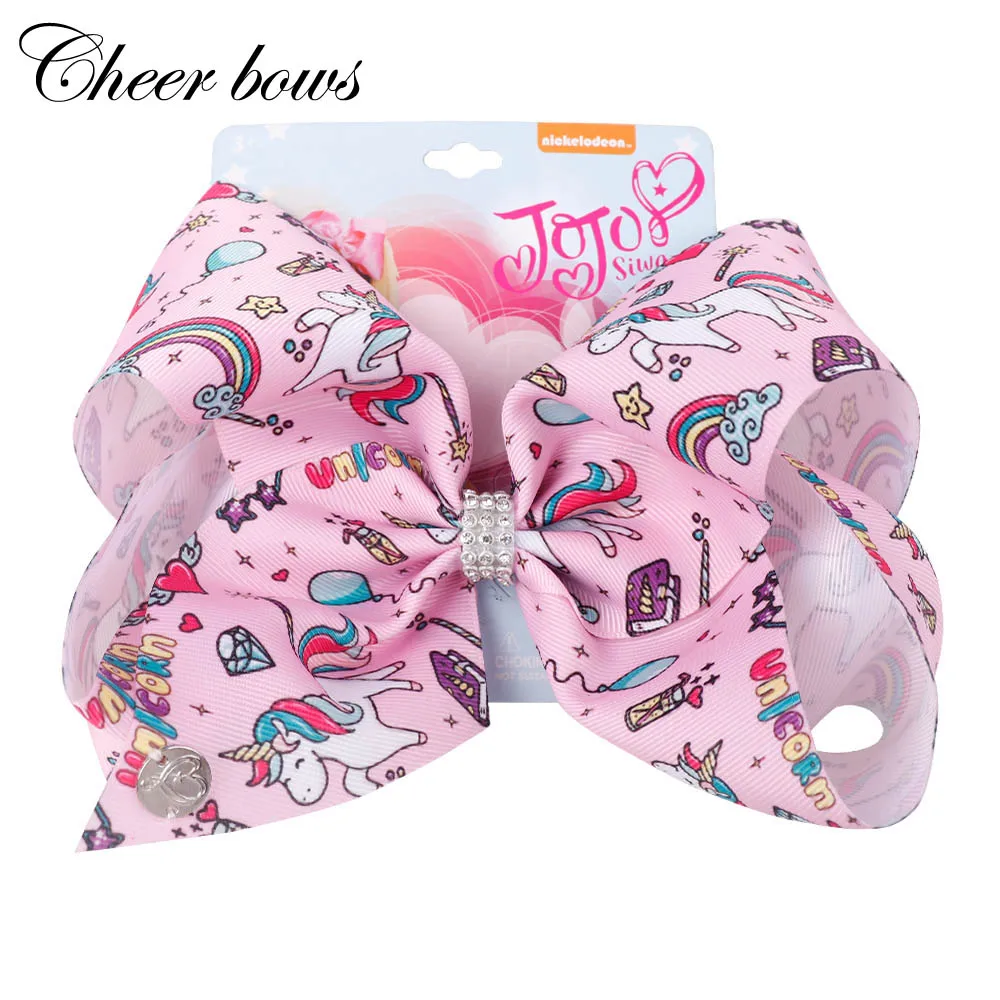8" Large JoJo Bow With Hair Bow For Girls Handmade Printed Cartoon Hair Bows Rainbow Horse Girls Rhinestone Hair Accessories
8" Large JoJo Bow With Hair Bow For Girls Handmade Printed Cartoon Hair Bows Rainbow Horse Girls Rhinestone Hair Accessories