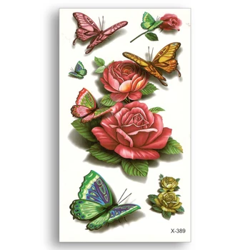 Water Transfer 3D colored flowers butterfly Stickers Fake temporary tattoo Women Man beauty Sexy Body Art Live of Song X389
Water Transfer 3D colored flowers butterfly Stickers Fake temporary tattoo Women Man beauty Sexy Body Art Live of Song X389