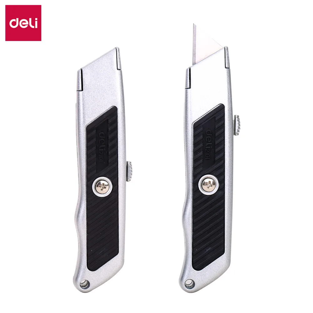 DELI E2101 Zamak Cutter Wood Box Paper Cutter Soft touch sharp strong Metal Stationery Utility Craft Knife Cutter Cutting
DELI E2101 Zamak Cutter Wood Box Paper Cutter Soft touch sharp strong Metal Stationery Utility Craft Knife Cutter Cutting