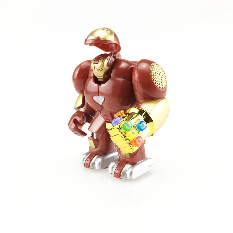 Single Sale Iron Man Hulkbuster Figures Ironman Super Hero Marvel Avengers Panther Thanos Gem gloves Brick Toys For Children
Single Sale Iron Man Hulkbuster Figures Ironman Super Hero Marvel Avengers Panther Thanos Gem gloves Brick Toys For Children