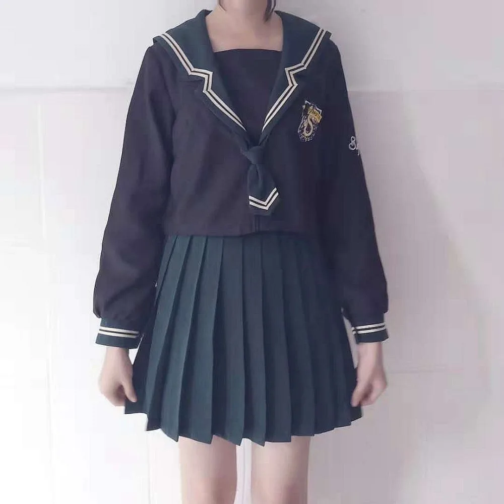 UPHYD Japanese/Korean Navy School Uniforms Student Suit Cute Girls/Women Cosplay School Uniform Sailor Suits Top+Skirt+Tie W93
UPHYD Japanese/Korean Navy School Uniforms Student Suit Cute Girls/Women Cosplay School Uniform Sailor Suits Top+Skirt+Tie W93