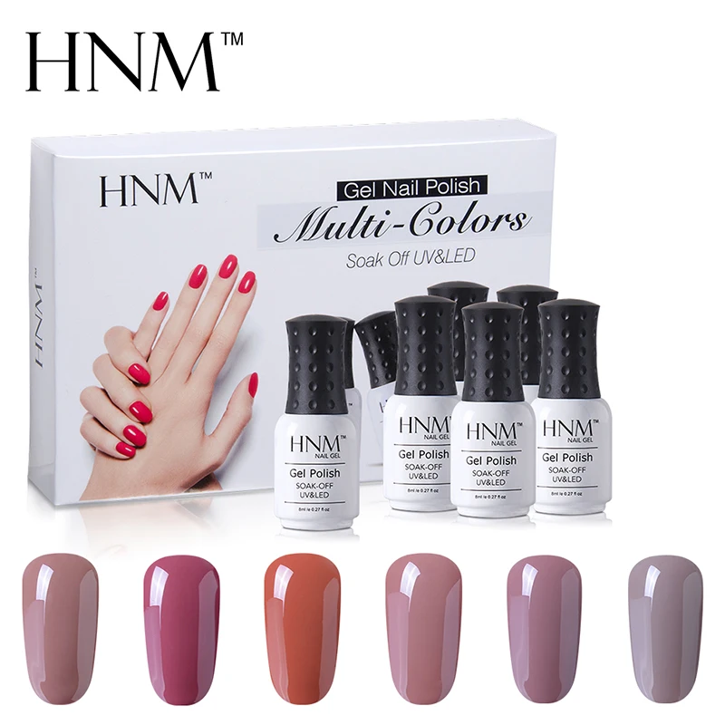 HNM 6pcs/lot 8ML Nude Color Gel Nail Set UV Gel Nail Polish Art Semi Permanent Esmalte GelLak Hybrid Varnishes Nail Kit GIFT BOX
HNM 6pcs/lot 8ML Nude Color Gel Nail Set UV Gel Nail Polish Art Semi Permanent Esmalte GelLak Hybrid Varnishes Nail Kit GIFT BOX
