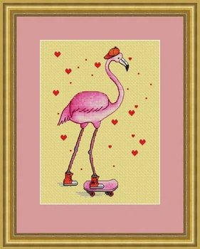 Needlework 14CT Cross Stitch, DIY Count Cross Stitch, Embroidery Set, Skateboarding flamingo
Needlework 14CT Cross Stitch, DIY Count Cross Stitch, Embroidery Set, Skateboarding flamingo