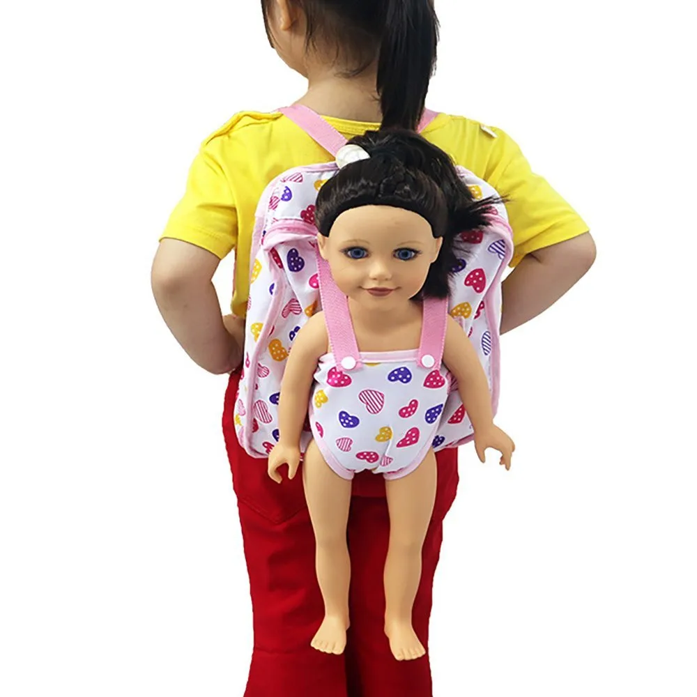 Dolls Accessories 2018 Lovely Doll Backpack Carrier Adorable Accessory For Fits 15 to 18 Inch Dolls Accessories For Baby's Dolls
Dolls Accessories 2018 Lovely Doll Backpack Carrier Adorable Accessory For Fits 15 to 18 Inch Dolls Accessories For Baby's Dolls