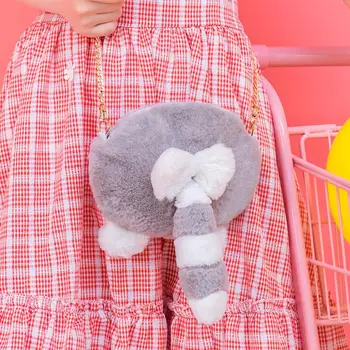 Funny Racoon Butt Plush Doll Shape Women's Shoulder Bag Mini Phone Wallet Bag Purse Cartoon Lolita Chain Strap Sweet Girl Cute
Funny Racoon Butt Plush Doll Shape Women's Shoulder Bag Mini Phone Wallet Bag Purse Cartoon Lolita Chain Strap Sweet Girl Cute