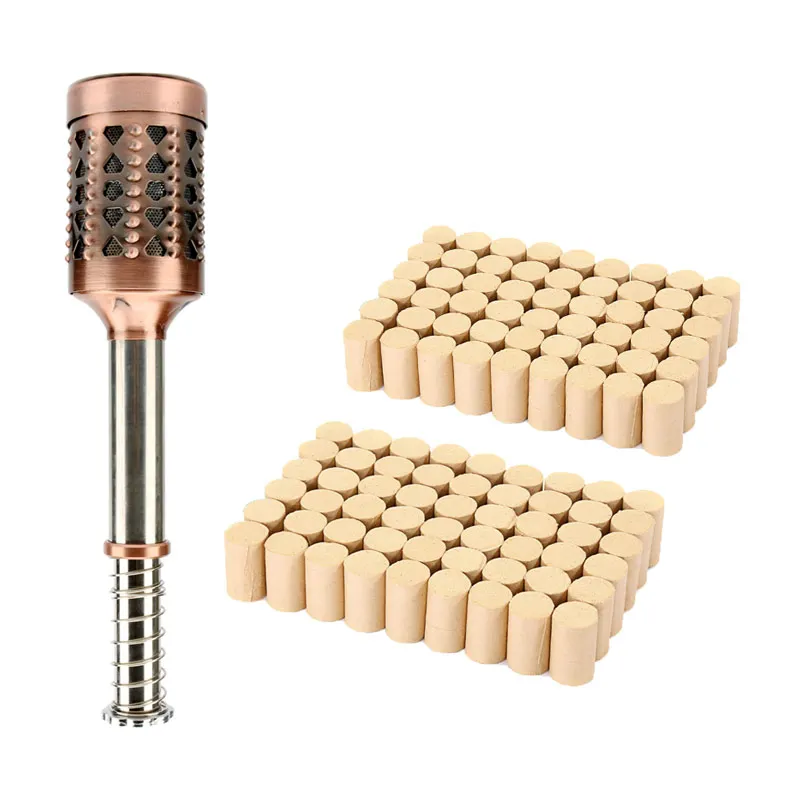 Chinese Mugwort Moxibustion Copper Moxa Stick Smokeless Warm Acupuncture Massage Roller Artemisia With 108pcs Moxa Cone CCP083
Chinese Mugwort Moxibustion Copper Moxa Stick Smokeless Warm Acupuncture Massage Roller Artemisia With 108pcs Moxa Cone CCP083