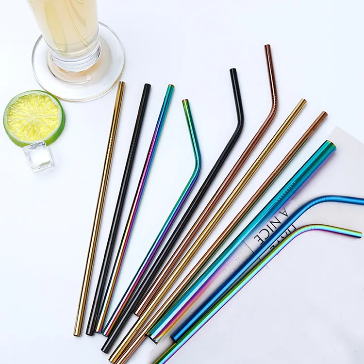 High Quality 304 Stainless Steel Straw Colorful Reusable Drinking Metal Straw Eco Friendly Bar Accessories
High Quality 304 Stainless Steel Straw Colorful Reusable Drinking Metal Straw Eco Friendly Bar Accessories