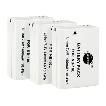 DSTE 3PCS NB-10L Rechargeable Battery for Canon G1X G15 G16 SX40 SX50 G3 X SX60 HS Camera
DSTE 3PCS NB-10L Rechargeable Battery for Canon G1X G15 G16 SX40 SX50 G3 X SX60 HS Camera
