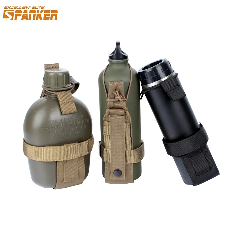 EXCELLENT ELITE SPANKER Outdoor Tactical Lightweight Bottle Holder Camping Military Hunting Carrier Bracket Sports Kettle Bags
EXCELLENT ELITE SPANKER Outdoor Tactical Lightweight Bottle Holder Camping Military Hunting Carrier Bracket Sports Kettle Bags