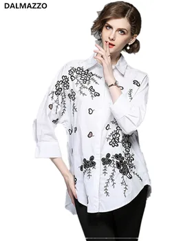 2018 New Fashion Autumn Women Blouse Long Sleeve Casual Tops Loose Shirt Embroidery White Blue Shirt Plus Size Camisas Femininas
2018 New Fashion Autumn Women Blouse Long Sleeve Casual Tops Loose Shirt Embroidery White Blue Shirt Plus Size Camisas Femininas