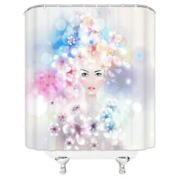 Unique Design Mysterious Girl Pattern Hanging Shower Curtain Waterproof Mildew Polyester Cloth Home Bathroom Accessories
Unique Design Mysterious Girl Pattern Hanging Shower Curtain Waterproof Mildew Polyester Cloth Home Bathroom Accessories