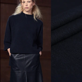 145CM Wide 420G/M Weight Black Blue Wool Fabric for Autumn and Spring Winter Coat Jacket Dress DE886
145CM Wide 420G/M Weight Black Blue Wool Fabric for Autumn and Spring Winter Coat Jacket Dress DE886