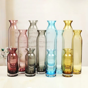 Europe type color glass vase crafts long style vase home wedding decoration furnishing articles creative Tabletop glass Vase
Europe type color glass vase crafts long style vase home wedding decoration furnishing articles creative Tabletop glass Vase