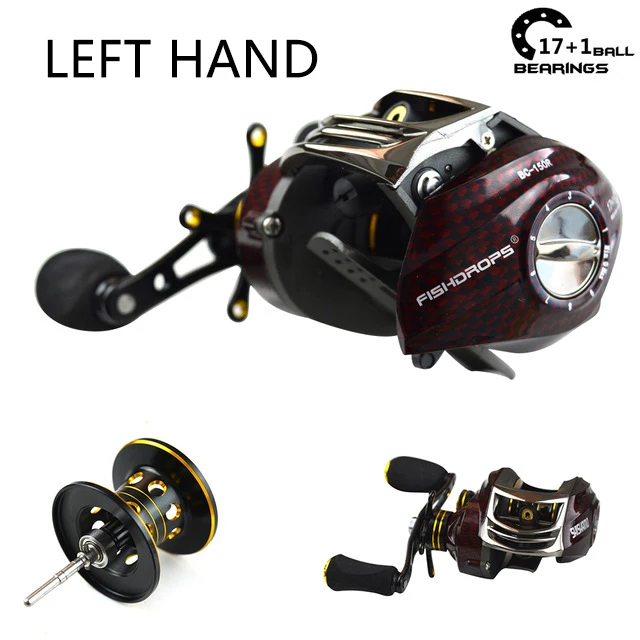 Shishamo 17+1BB 6.3:1 low profile reel casting Fishing reel baitcasting Fishing reels (left hand)
Shishamo 17+1BB 6.3:1 low profile reel casting Fishing reel baitcasting Fishing reels (left hand)