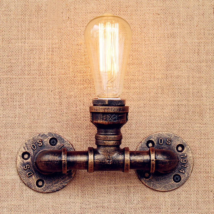 Edison Sconce Water Pipe LED Wall Lights For Home Loft Industrial Lighting Vintage Wall Lamp Stair Light Lampares Apliques LED
Edison Sconce Water Pipe LED Wall Lights For Home Loft Industrial Lighting Vintage Wall Lamp Stair Light Lampares Apliques LED