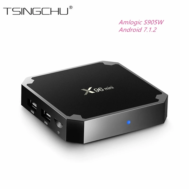 

[Original] X96 Mini TV BOX 2GB DDR3 16GB eMMC Android 7.1.2 Amlogic S905W Quad Core 2.4GHz WiFi Suppot H.265 UHD 4K Media Player