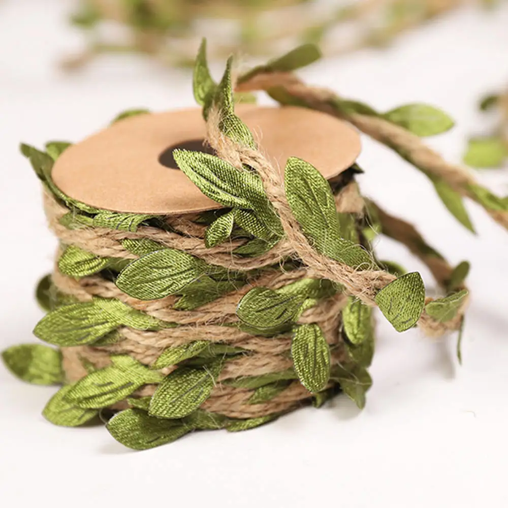 5mm Simulation Leaf Hemp Rope Wax Line Rattan DIY Birthday Wedding Decoration Rattan Bouquet Gift Packing Rope
5mm Simulation Leaf Hemp Rope Wax Line Rattan DIY Birthday Wedding Decoration Rattan Bouquet Gift Packing Rope