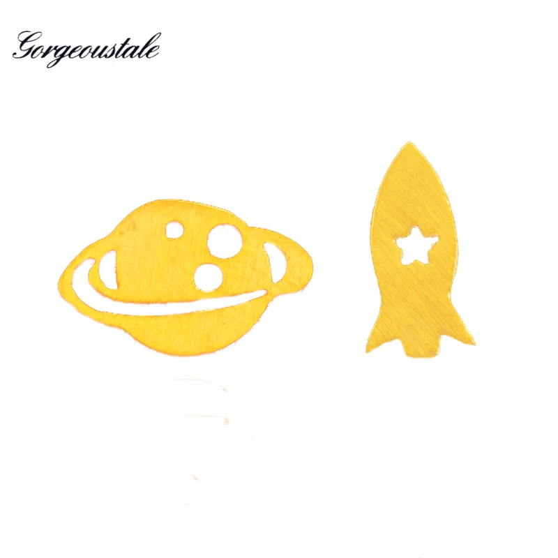 Cute Gold Color Saturn Earrings For Women Oorbellen Voor Vrouwen Stainless Steel Planet and Rocket Stud Earring Birthday Gift
Cute Gold Color Saturn Earrings For Women Oorbellen Voor Vrouwen Stainless Steel Planet and Rocket Stud Earring Birthday Gift