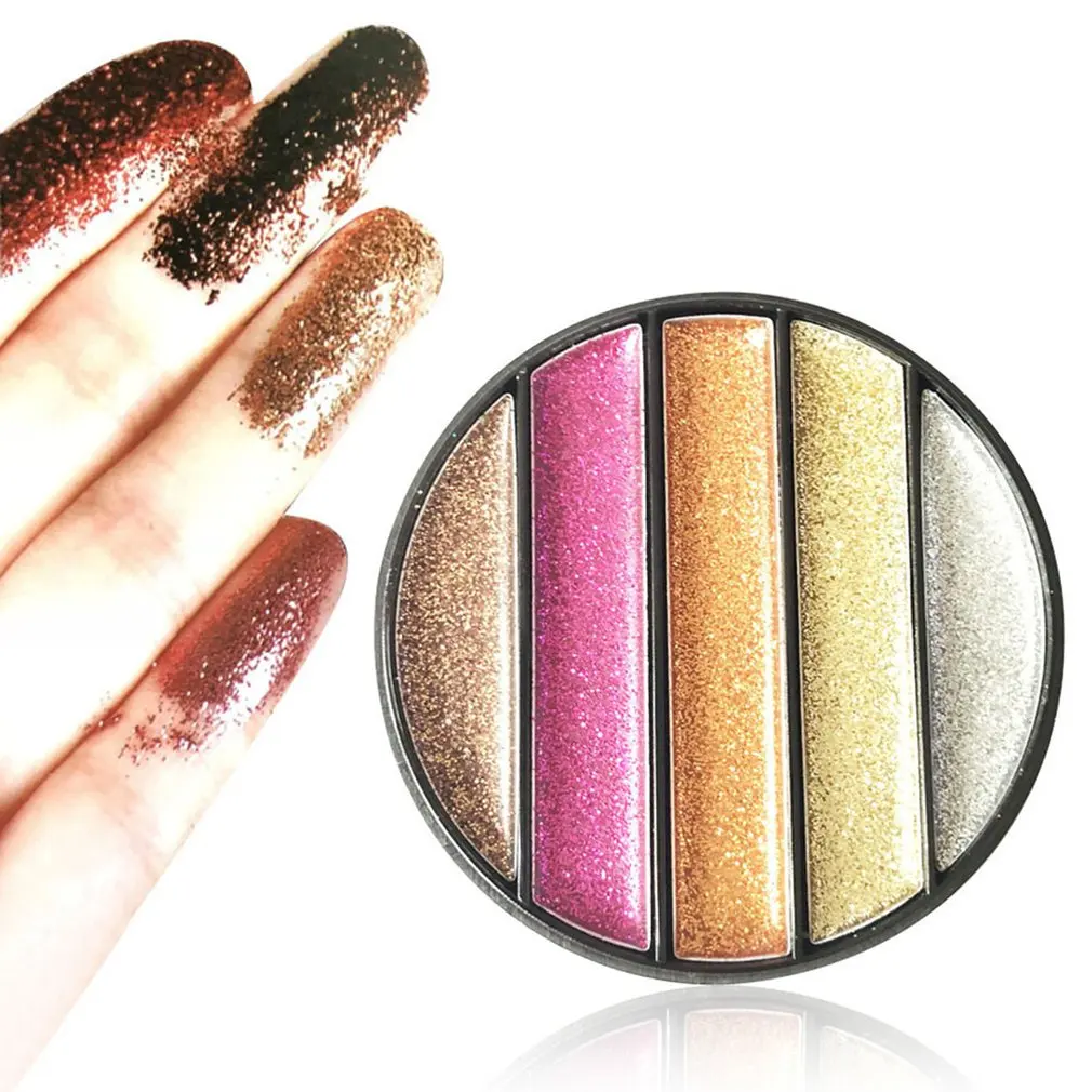 5-Color Diamond Sequin Eye Shadow Tray Lasting No Makeup Waterproof Not Blooming Eye Shadow Makeup Products
5-Color Diamond Sequin Eye Shadow Tray Lasting No Makeup Waterproof Not Blooming Eye Shadow Makeup Products