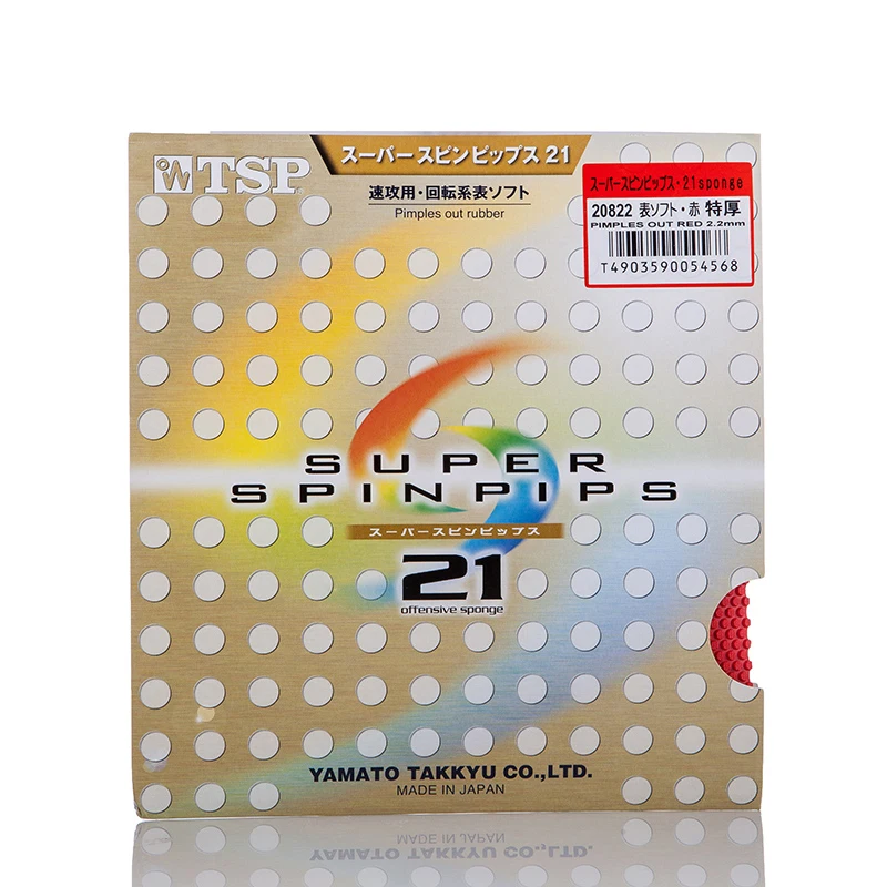 TSP Original SUPER SPINPIPS 21 Table Tennis Rubber Pips-Out Ping Pong Sponge Tenis De Mesa
TSP Original SUPER SPINPIPS 21 Table Tennis Rubber Pips-Out Ping Pong Sponge Tenis De Mesa