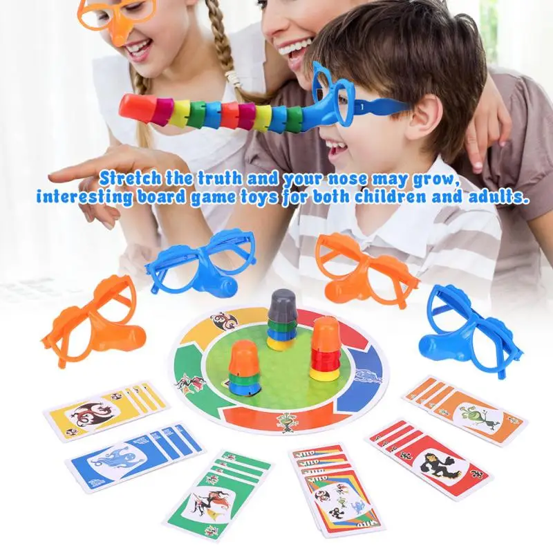 

Party Fun Board Game Toy Set Growing Nose Interesting Family Interactive Toys for Kids Adults enhance interaction communication