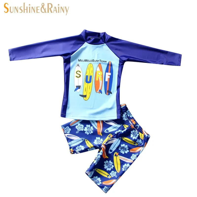Boys Swimsuits Long Sleeve Split Swimsuit Swimming Trunks Sets For Boy Cartoon Children's Swimwear Beach Swimming Suit
Boys Swimsuits Long Sleeve Split Swimsuit Swimming Trunks Sets For Boy Cartoon Children's Swimwear Beach Swimming Suit