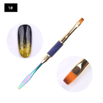 ELECOOL 1pc UV Gel Nail Art Lines Painting Pen Brush Dotting Drawing Salon Tool For Nail Tips Extension Nylon Hair Flat Pusher
ELECOOL 1pc UV Gel Nail Art Lines Painting Pen Brush Dotting Drawing Salon Tool For Nail Tips Extension Nylon Hair Flat Pusher