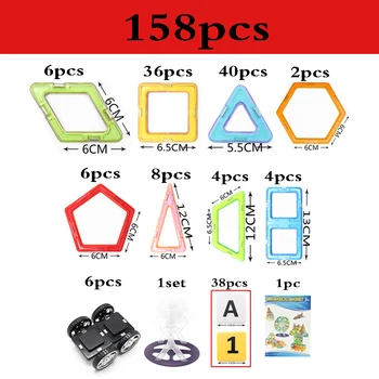 MylitDear 158 PCS/lot Big size 3D DIY Building Blocks Magnetic Designer Model Square Triangle Enlighten Bricks Toys For Children
MylitDear 158 PCS/lot Big size 3D DIY Building Blocks Magnetic Designer Model Square Triangle Enlighten Bricks Toys For Children