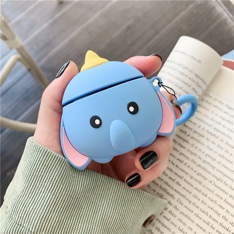 Cute Elephant Silicone Case For Apple Airpods Cases Bluetooth Earphone Protective Cover Cartoon Headphones case box For Airpods
Cute Elephant Silicone Case For Apple Airpods Cases Bluetooth Earphone Protective Cover Cartoon Headphones case box For Airpods