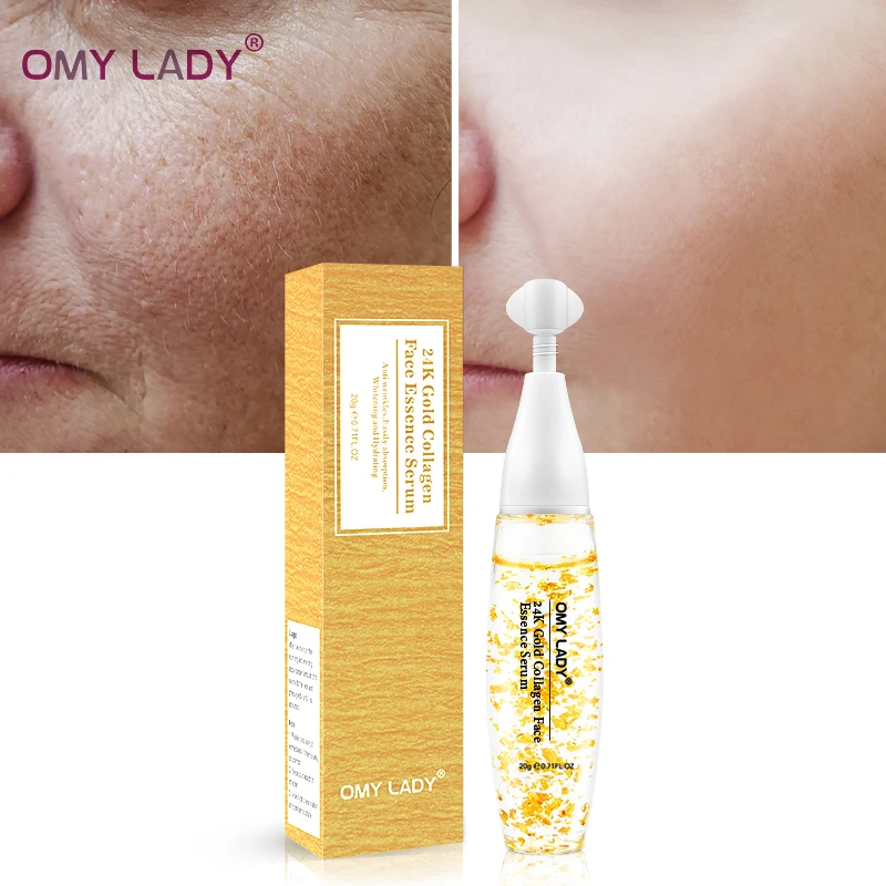 OMYLADY 24K Gold Collagen Face Essence Moisturize Anti aging 24K Gold Serum hyaluronic acid face cream Gold Essence VC Skin Care
OMYLADY 24K Gold Collagen Face Essence Moisturize Anti aging 24K Gold Serum hyaluronic acid face cream Gold Essence VC Skin Care