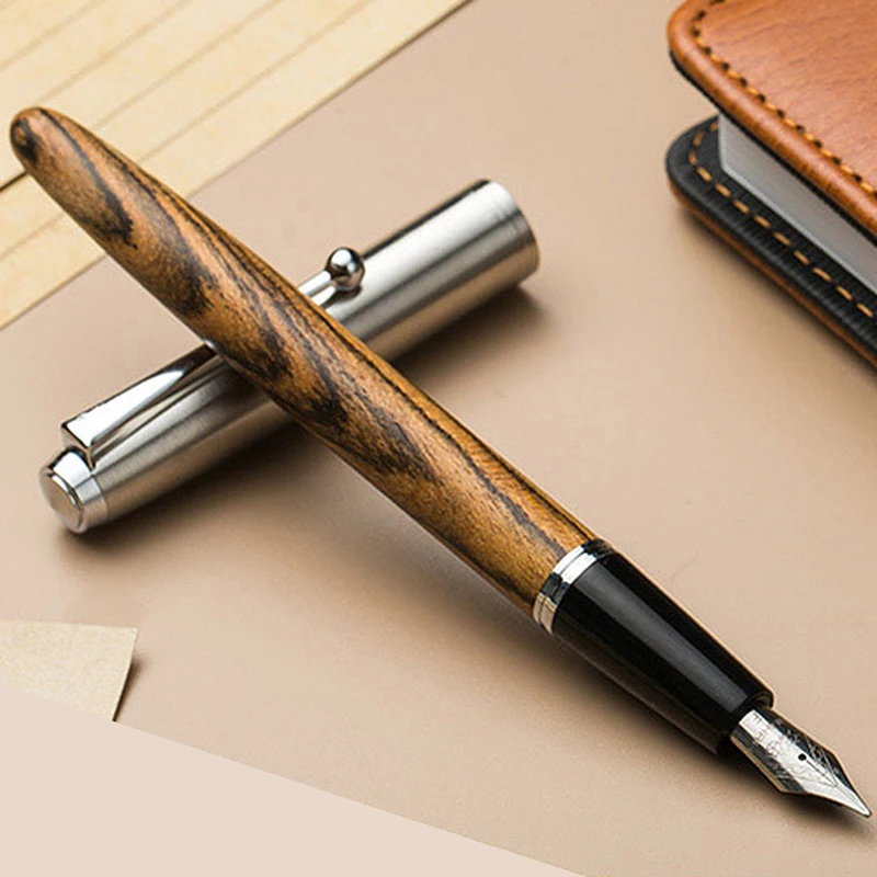 Jinhao Wood 0.38/0.5/0.8mm Fountain Pen Iridium Vulpen Writing Pluma Feather Parallel Pen Office School Art Supplies Stylo
Jinhao Wood 0.38/0.5/0.8mm Fountain Pen Iridium Vulpen Writing Pluma Feather Parallel Pen Office School Art Supplies Stylo