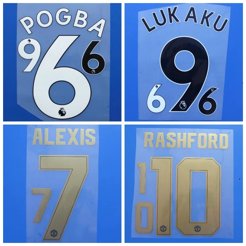 New ANDER HERRERA RASHFORD LUKAKU MATA POGBA MATIC ALEXIS united custom name number font print, Hot stamping patches badges
New ANDER HERRERA RASHFORD LUKAKU MATA POGBA MATIC ALEXIS united custom name number font print, Hot stamping patches badges