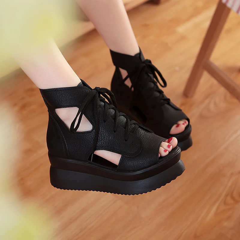 Rimocy Women Thick Bottom Sandals 2019 Summer new Platform Sandals peep toe Casual Shoes woman thick Heels Sandalias Black White
Rimocy Women Thick Bottom Sandals 2019 Summer new Platform Sandals peep toe Casual Shoes woman thick Heels Sandalias Black White